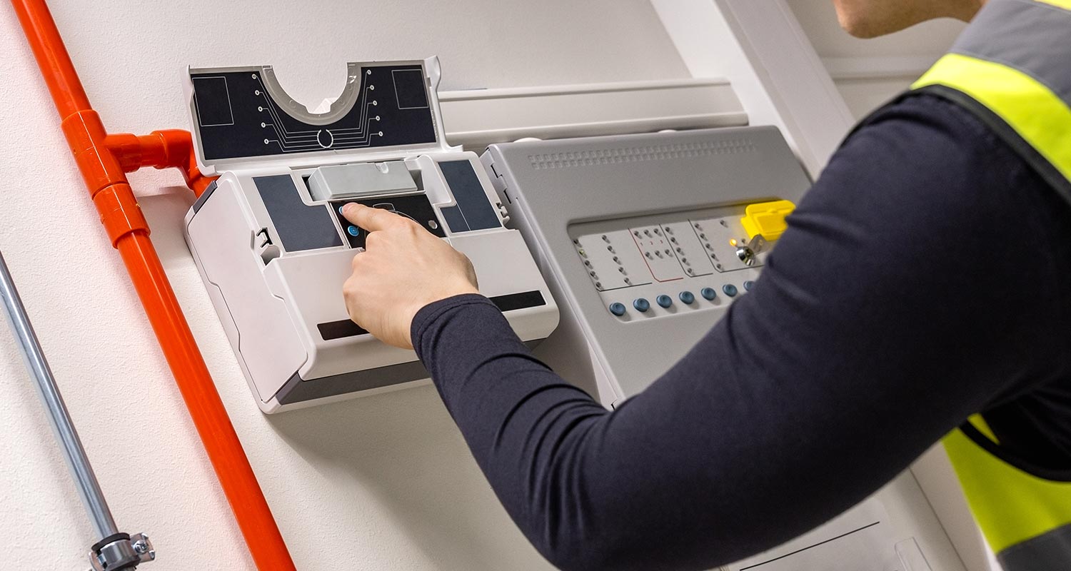 Installing a fire alarm panel