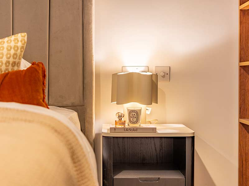 One of the development's bedrooms