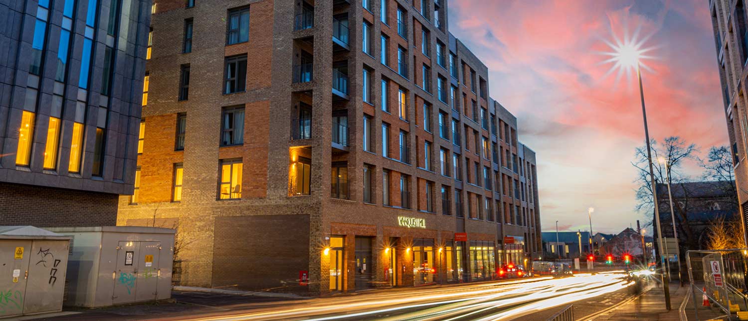 View of the development from the street